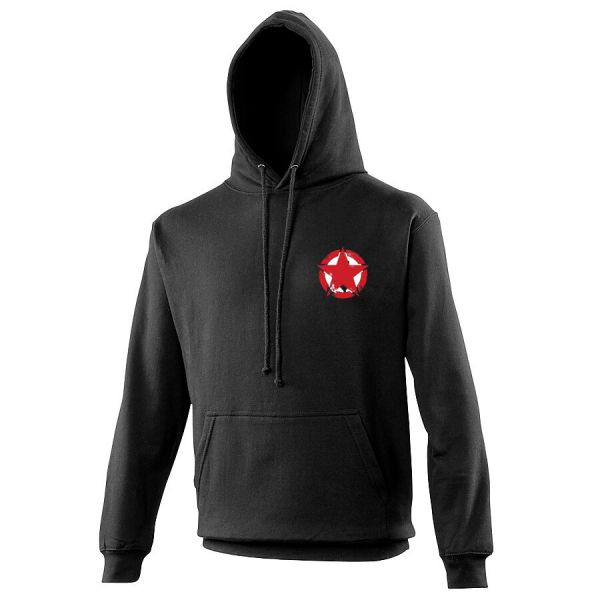 Lean and Mean Bootcamp College Hooded Top (Jet Black) AWDis (JH001)