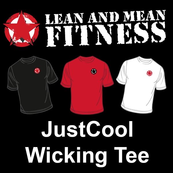 Lean and Mean Fitness Cool-Max Wicking T-Shirt (Choice of Colours) AWDis (JC001)